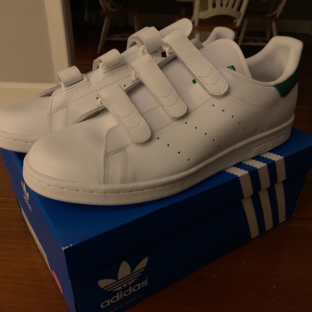 Adidas Originals Stan Smith Velcro Cf Size 11.5